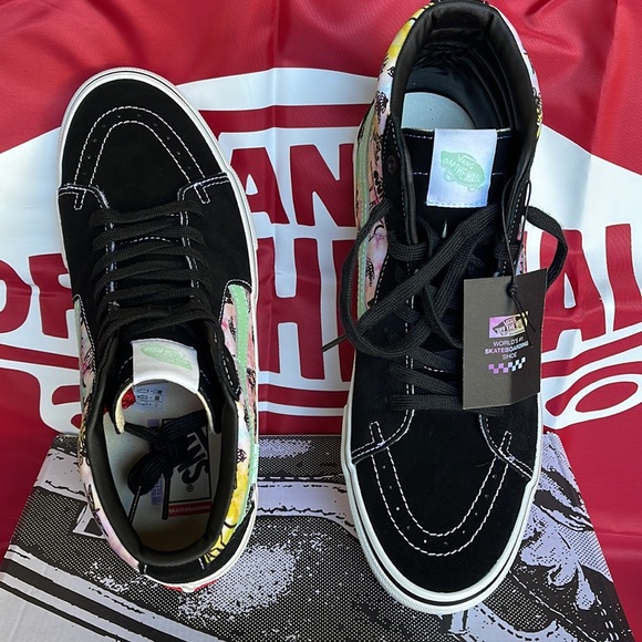 Vans Skate Sk8-Hi Show Room Shroom Doom Black/Green Men’s sneakers - Picture 13 of 16